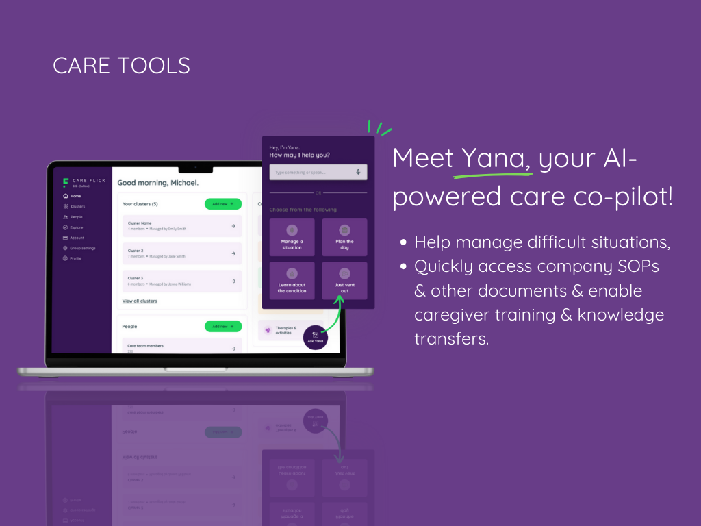 5 Homepage of CareFlick App